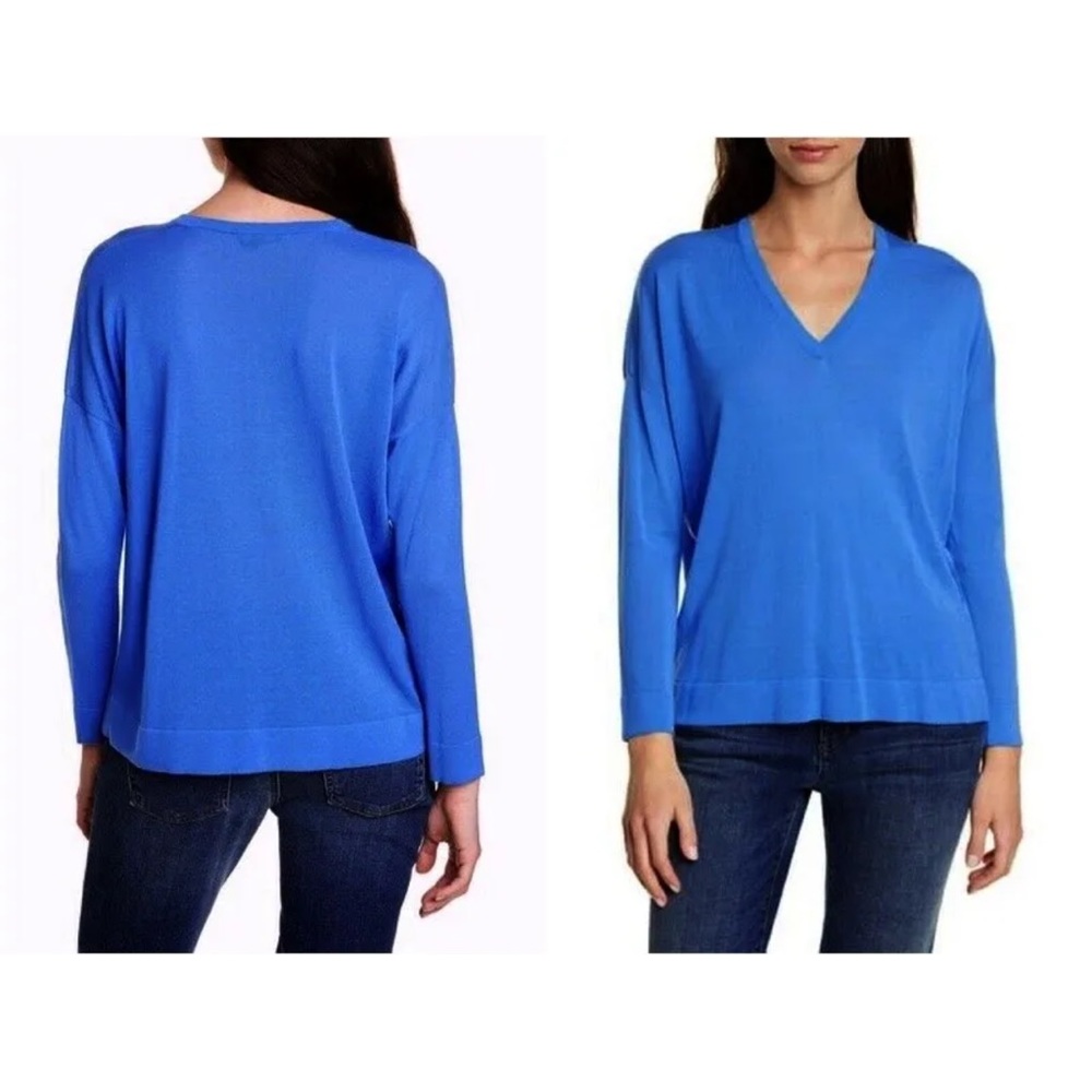 250.00 NWT Eileen Fisher XL V-neck Soft Tunic Sweater Very Nice!